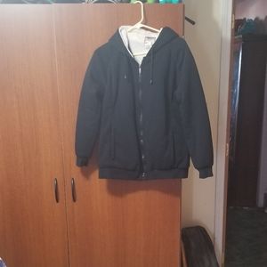 Fuzzy lined Sweatshirt Jacket